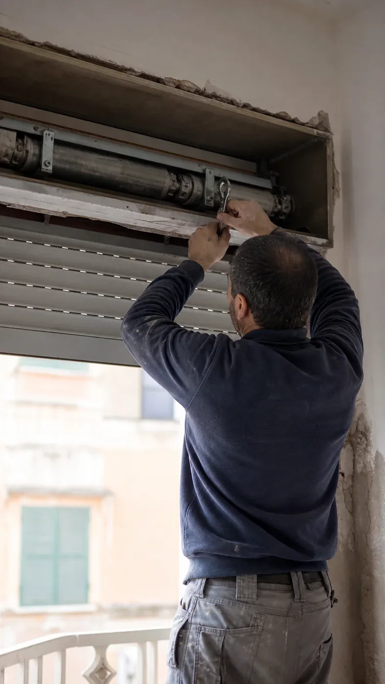 Manutenzione di una tapparella