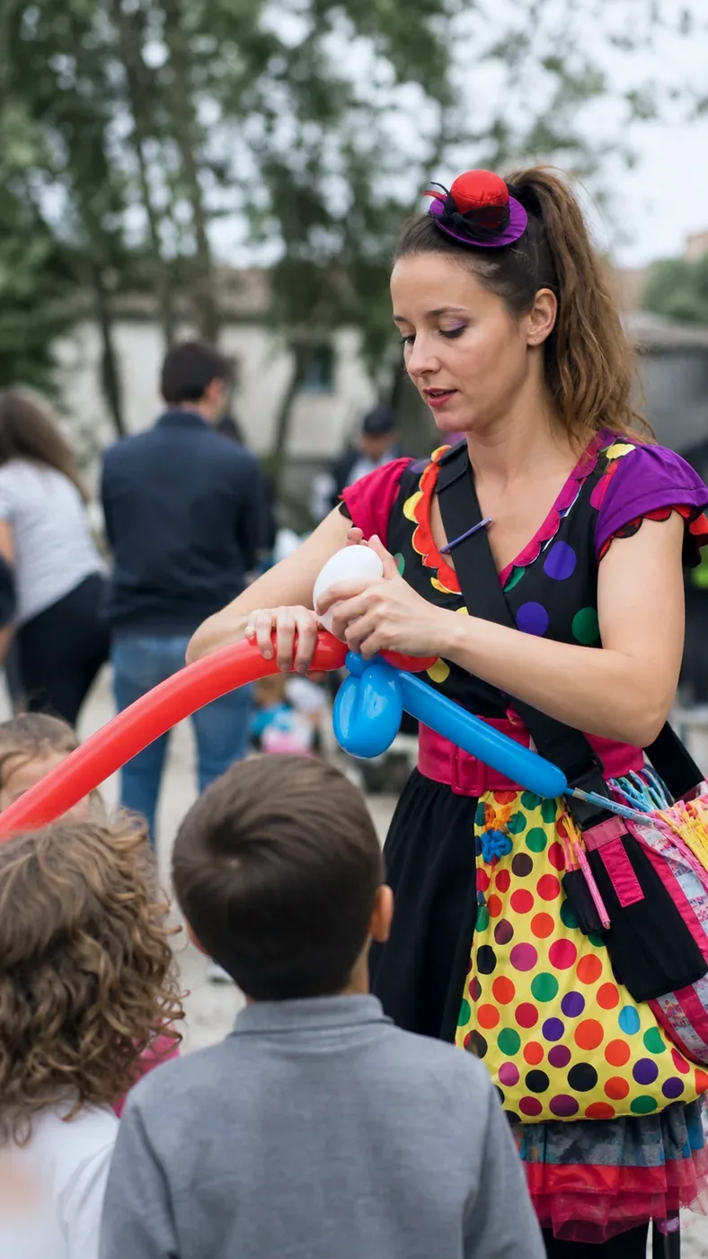 Animatrice a una festa per bambini