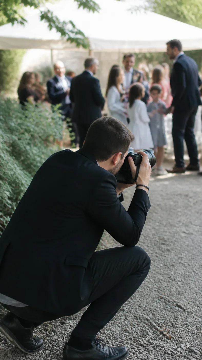 Fotografo a un evento